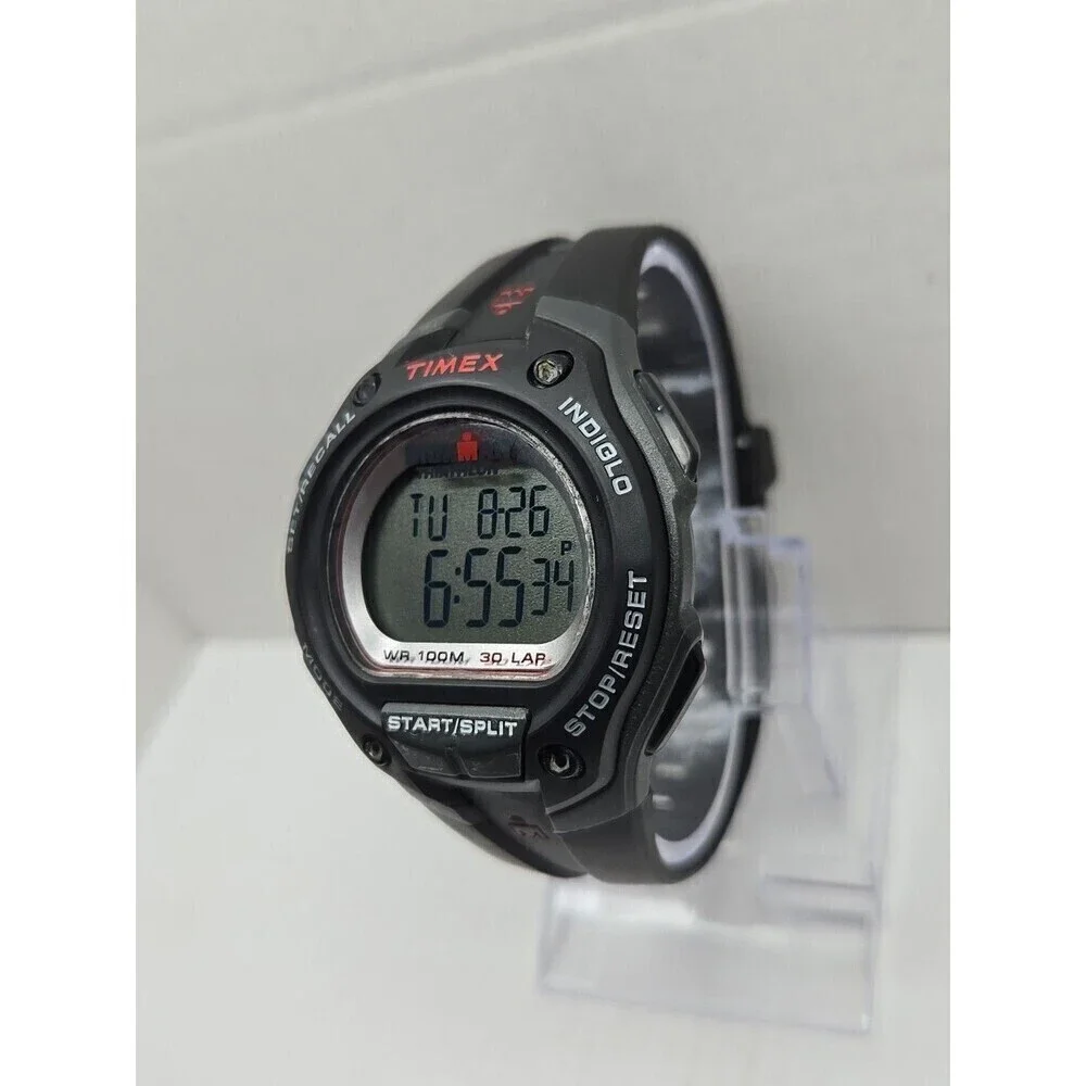 Timex Ironman Classic 30 Lap Watch 45mm Indiglo WR100M New Battery Quartz Mens